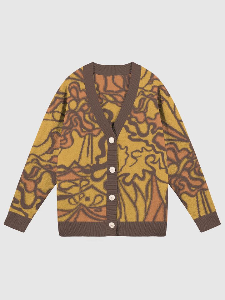 Swirl Sensation Knitted Cardigan - Wave at Sunset product image (5)
