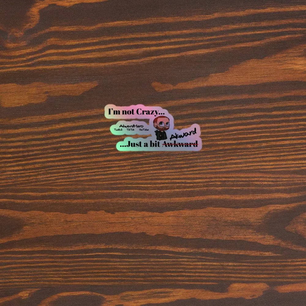 Not Crazy Holographic Sticker product image (3)