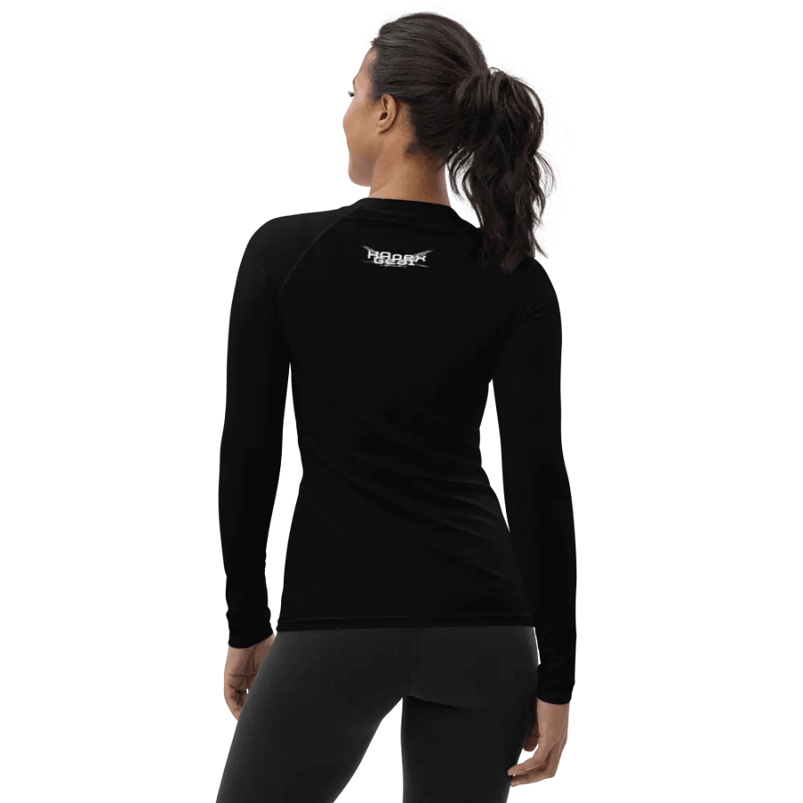 Women's Rash Guard - Black - White HApex Gear White Logo product image (7)