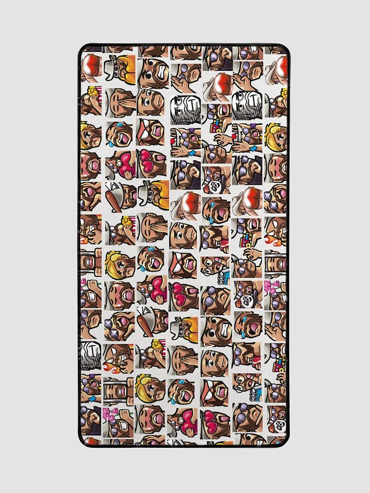 KJ Emotes Desk Mat - White product image (2)