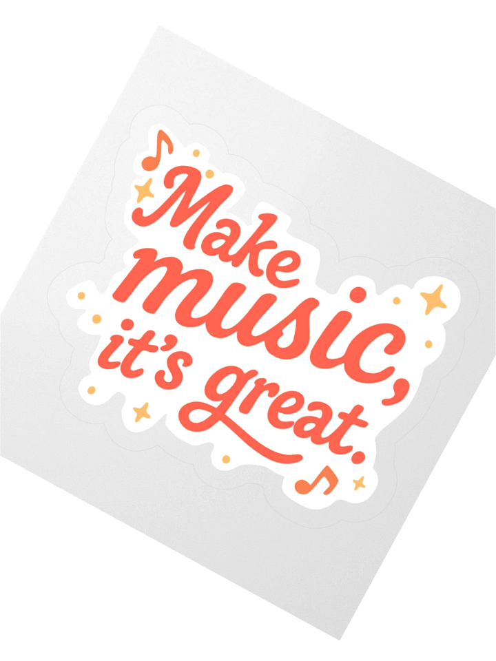 Make Music It's Great Sticker product image (4)