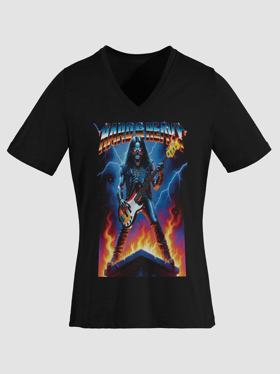 Skully Bassist Women's V-Neck Tee product image (5)