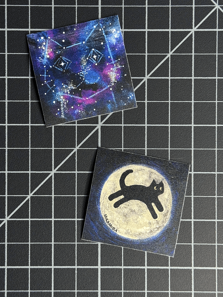Cat Painting Sticker Bundle #2 product image (1)