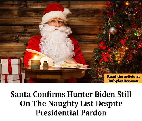 I love Santa. No one gets a free pass.