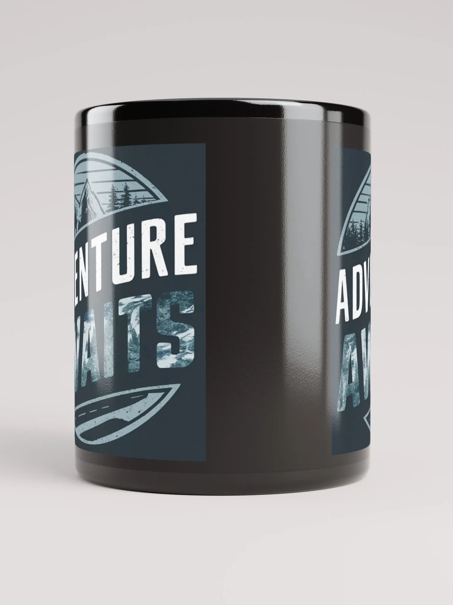 Adventure Awaits Mug #Statement Mug - Black product image (5)