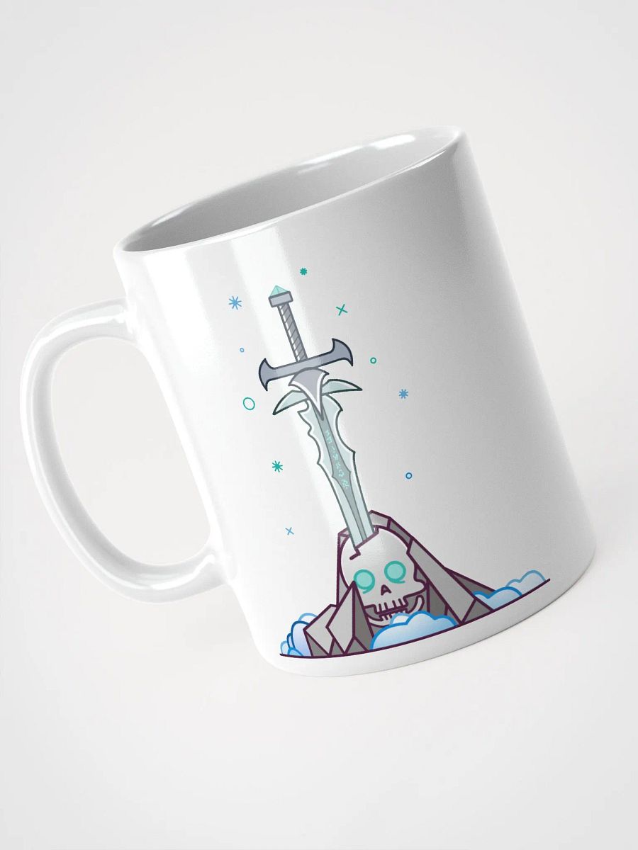 Sword in the Skull - Lich Variation - White Glossy Mug product image (3)