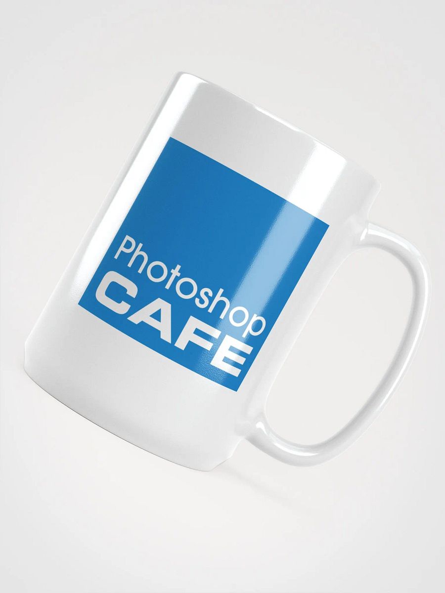 Photoshop CAFE Logo White Glossy Mug product image (4)