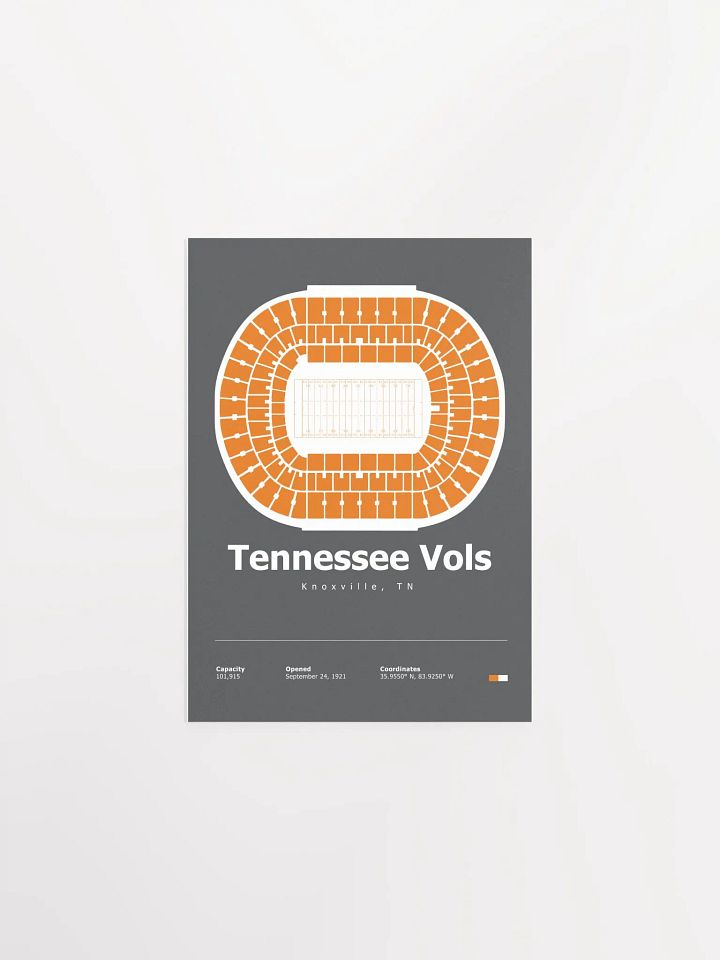 Tennessee Vols Stadium Layout Poster product image (3)