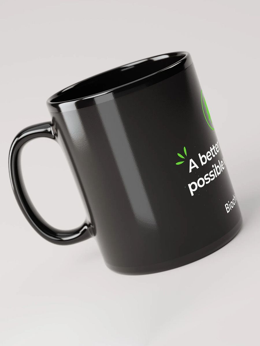 “A Better Planet” Black Glossy Mug – BiocharDaily Edition product image (6)