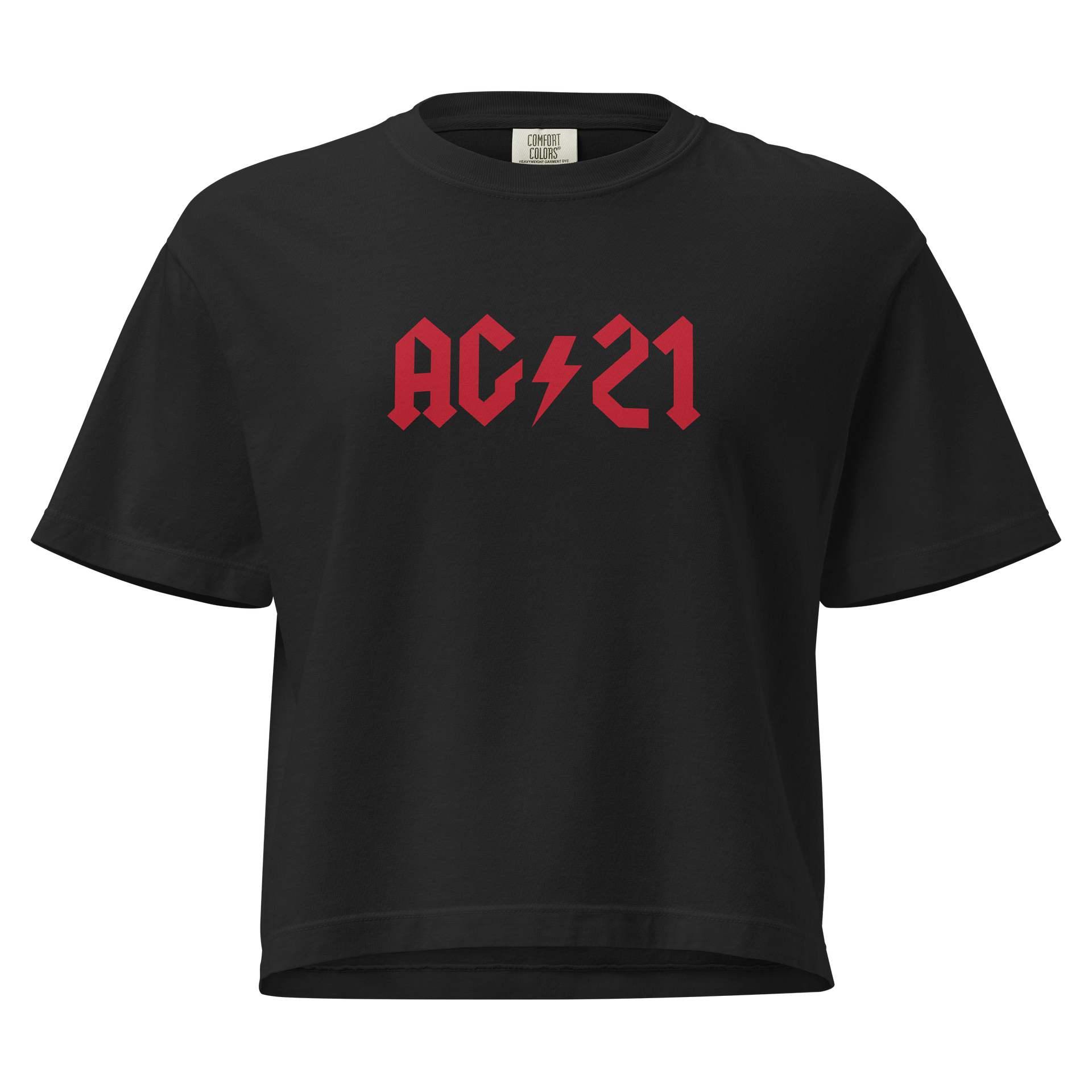 Women's Band Tee - Red product image (1)