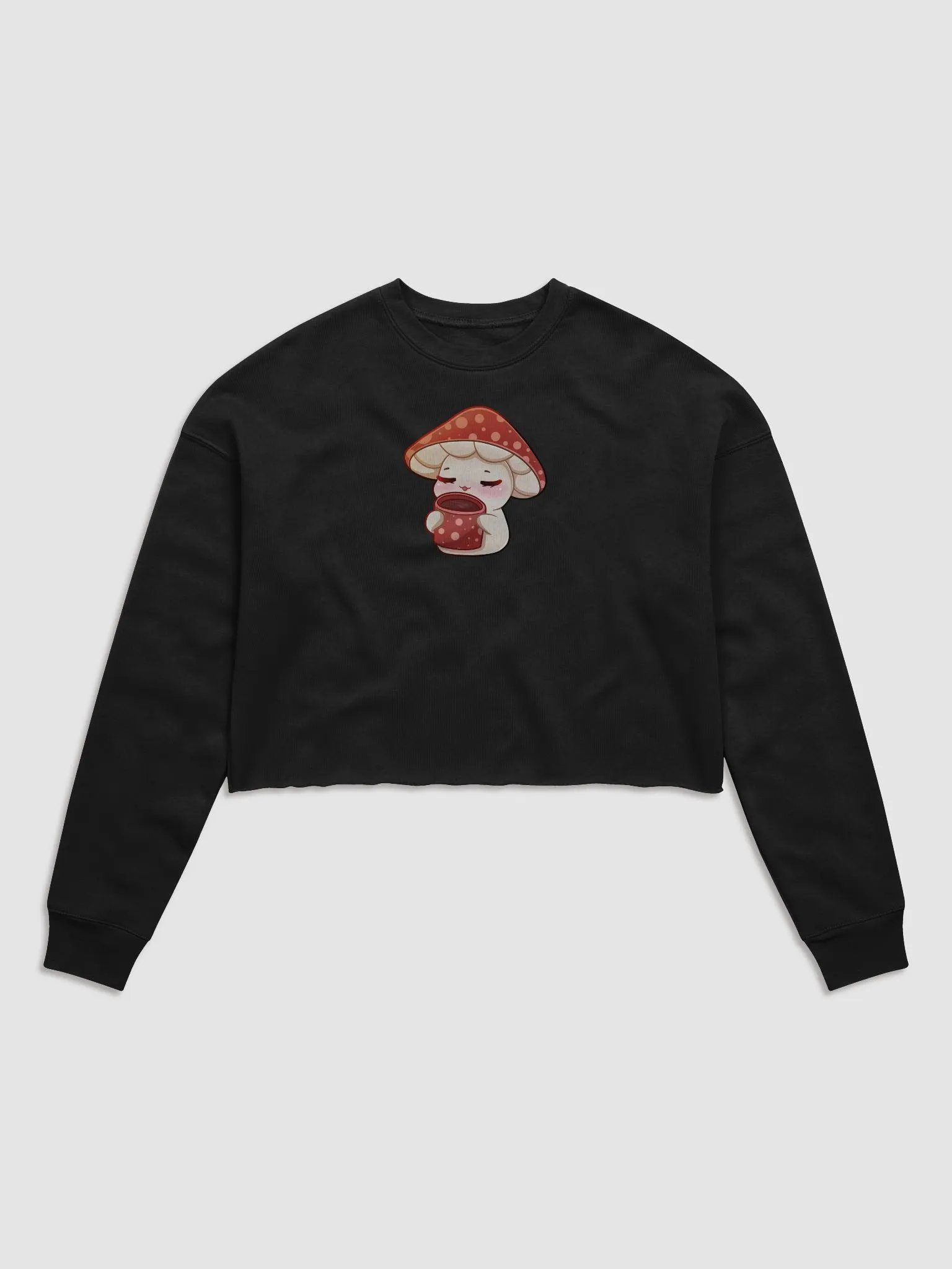 Tea Mushie Cropped Sweatshirt product image (2)