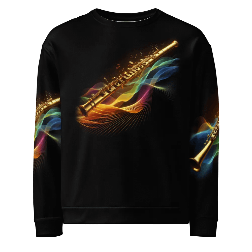 Golden Flute Musical Instrument - All-Over Unisex Sweatshirt #15 product image (6)