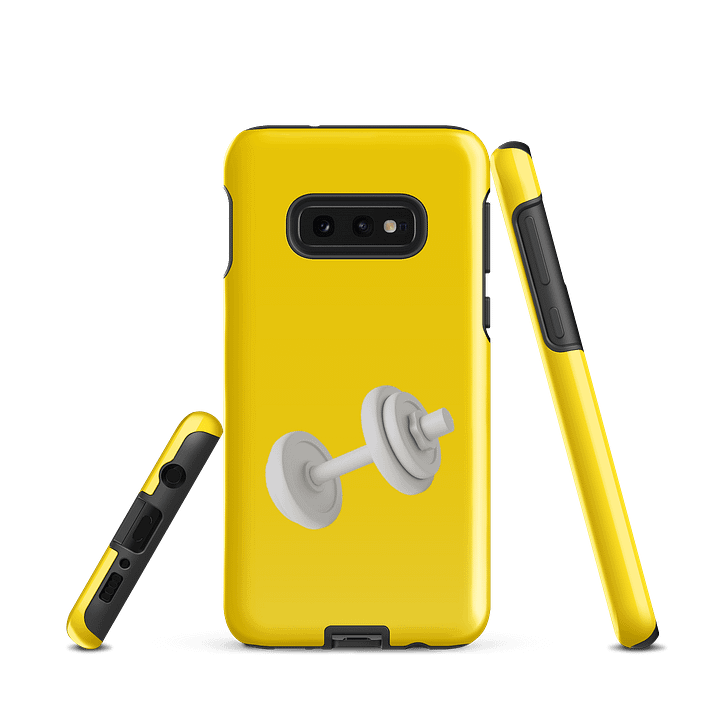 Yellow White Dumbbell Samsung Phone Case product image (3)
