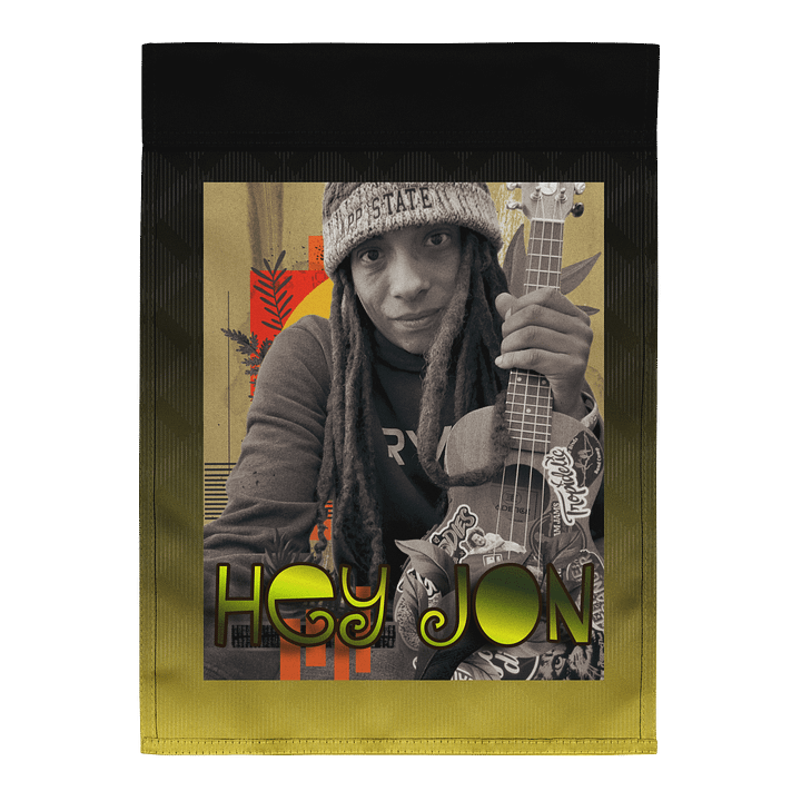 Hey Jon's Musical Garden Party Flag product image (2)