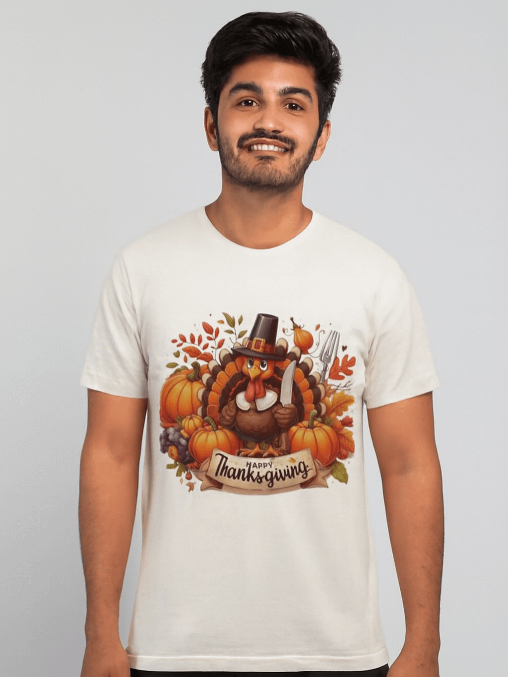 Festive Turkey Pilgrim T-Shirt product image (1)