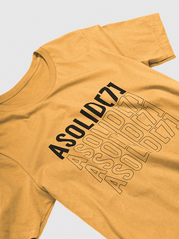 ASolid[7] Repeat Outline Black Design Tee Shirt product image (11)