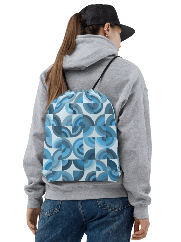 Geometric Mosaic Drawstring Backpack product image (2)