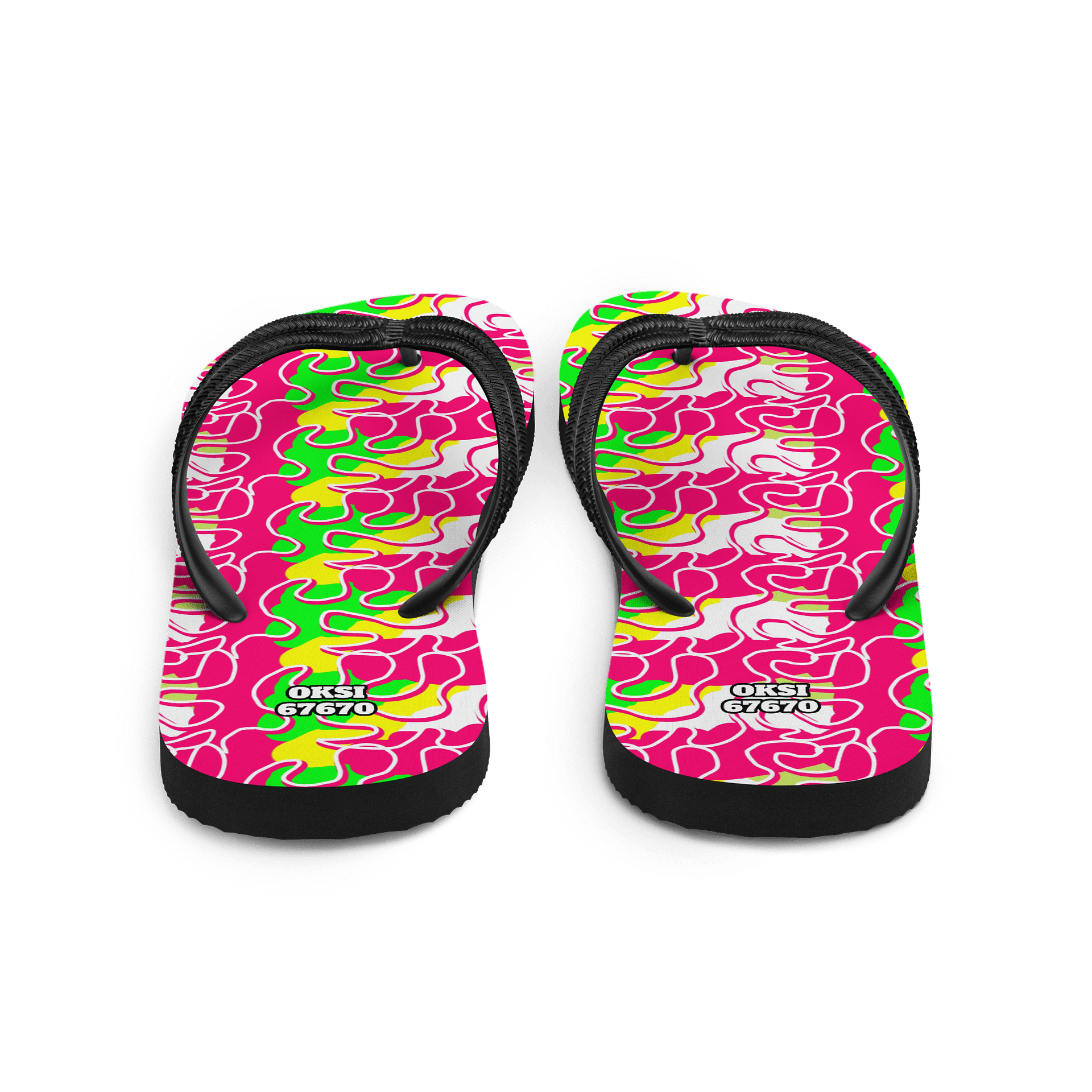 Vibrant Wave Custom Flip-Flops product image (3)