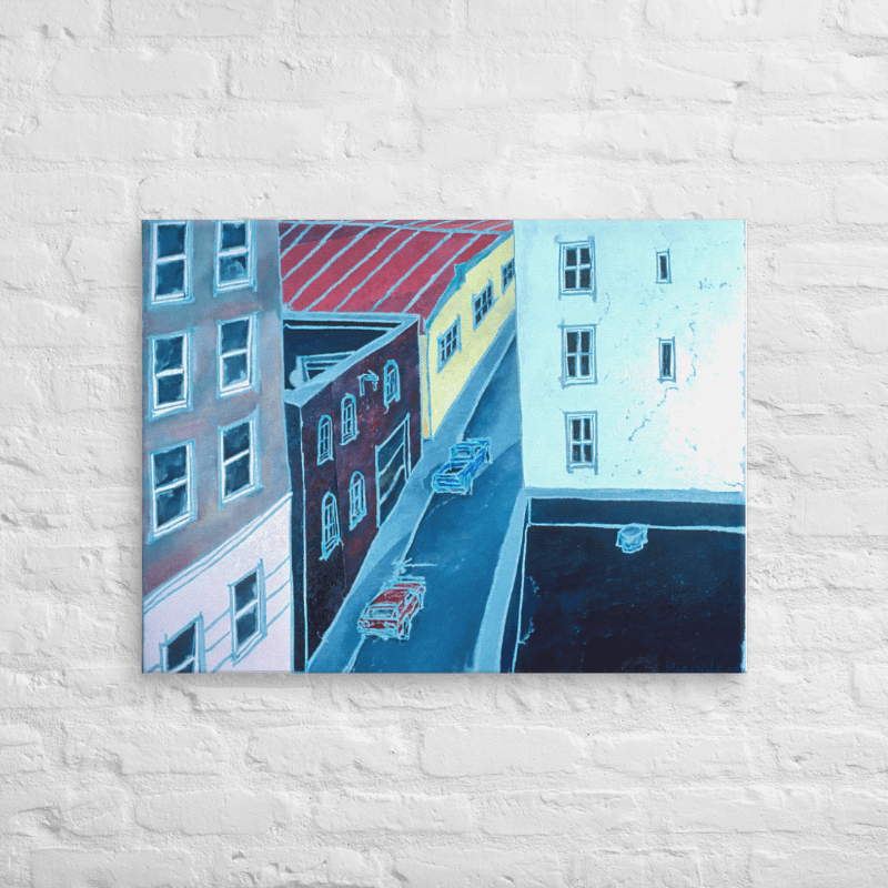 Geary Street Alley, San Francisco (1986) on canvas (30" x 40") product image (2)