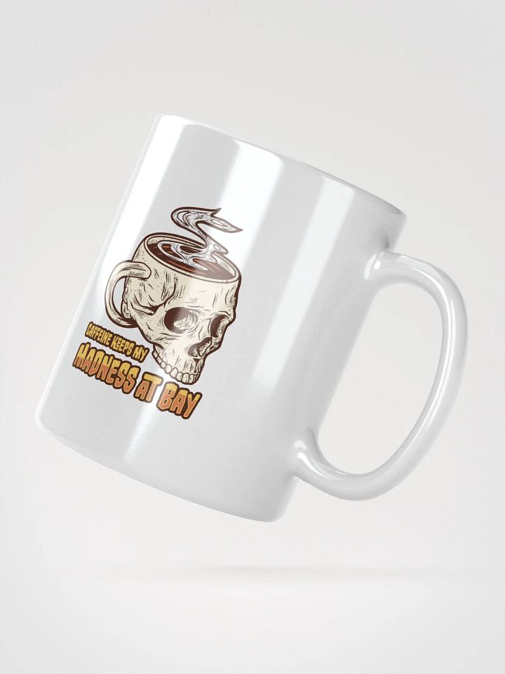 Gothic Skull Coffee Mug – Caffeine Keeps My Madness at Bay product image (2)