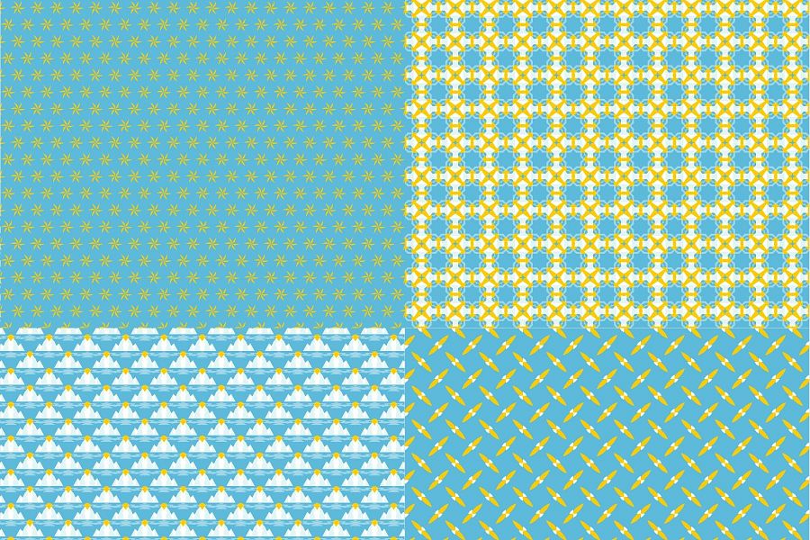 SNOW IN THE SUN - 12 SEAMLESS PATTERNS DIGITAL PAPERS product image (4)