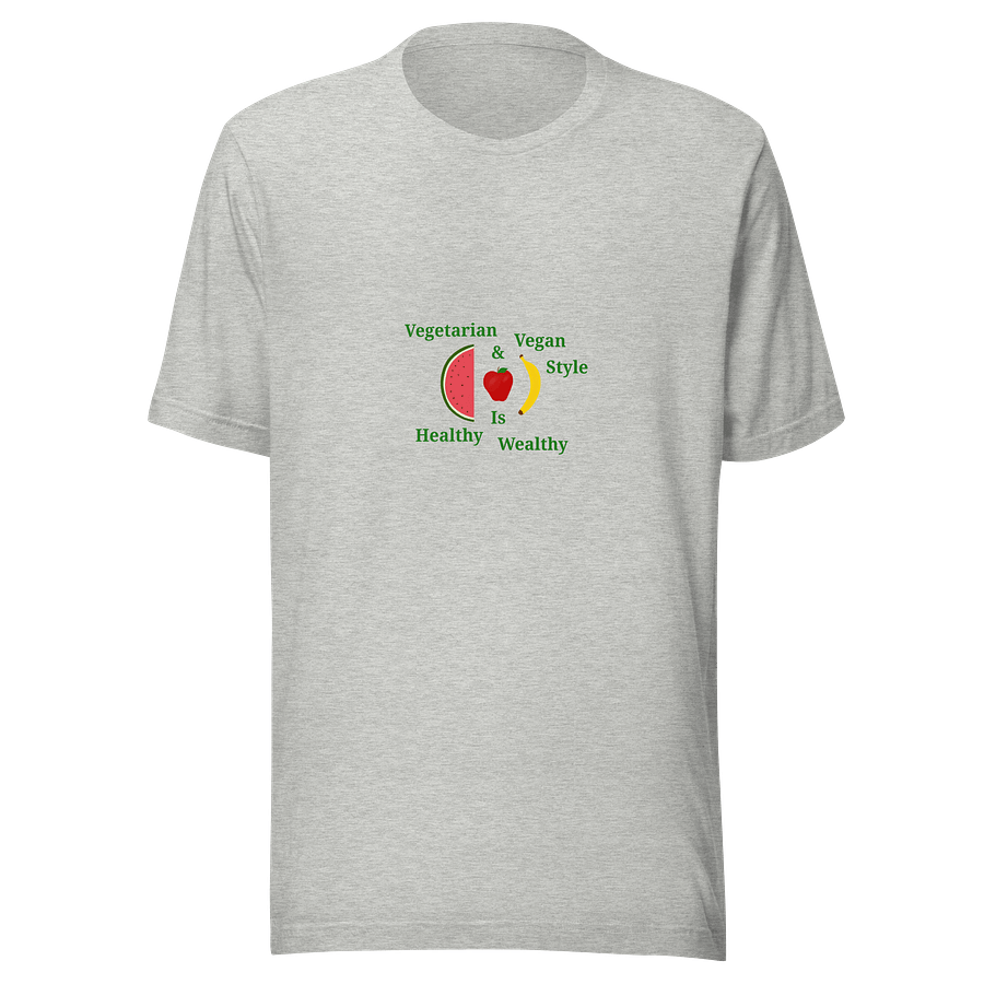 Healthy Wealthy Vegetarian & Vegan T-Shirt product image (1)