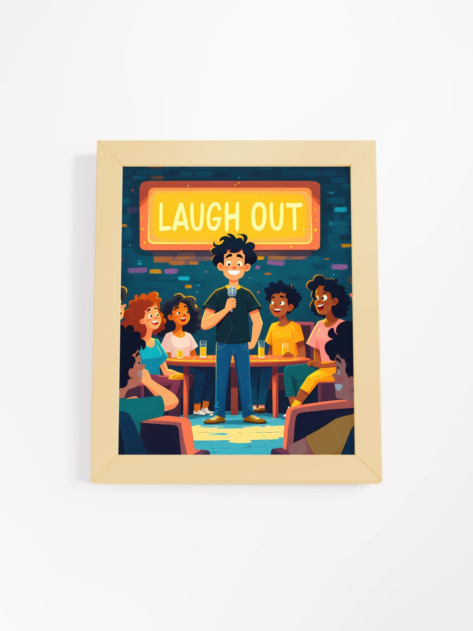 Laugh Out Loud Comedy Club – Hilarious Night Matte Poster product image (1)