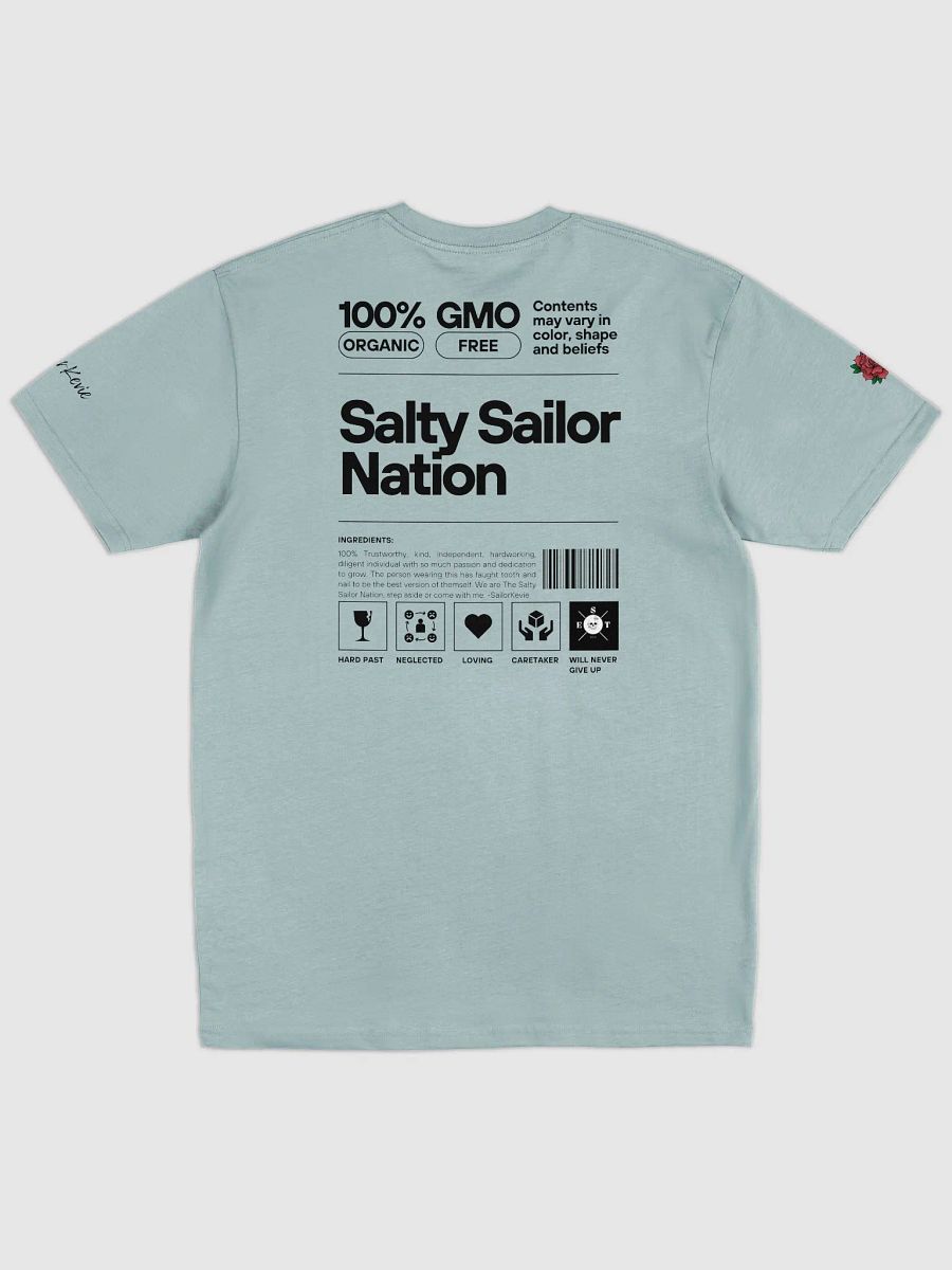 100% Organic Salty Sailor Nation T-shirt (Light) product image (1)