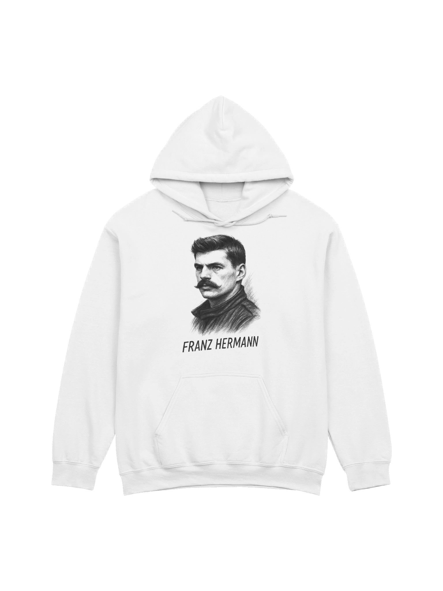 Vintage Franz Hermann Monochrome Portrait Hoodie product image (1)
