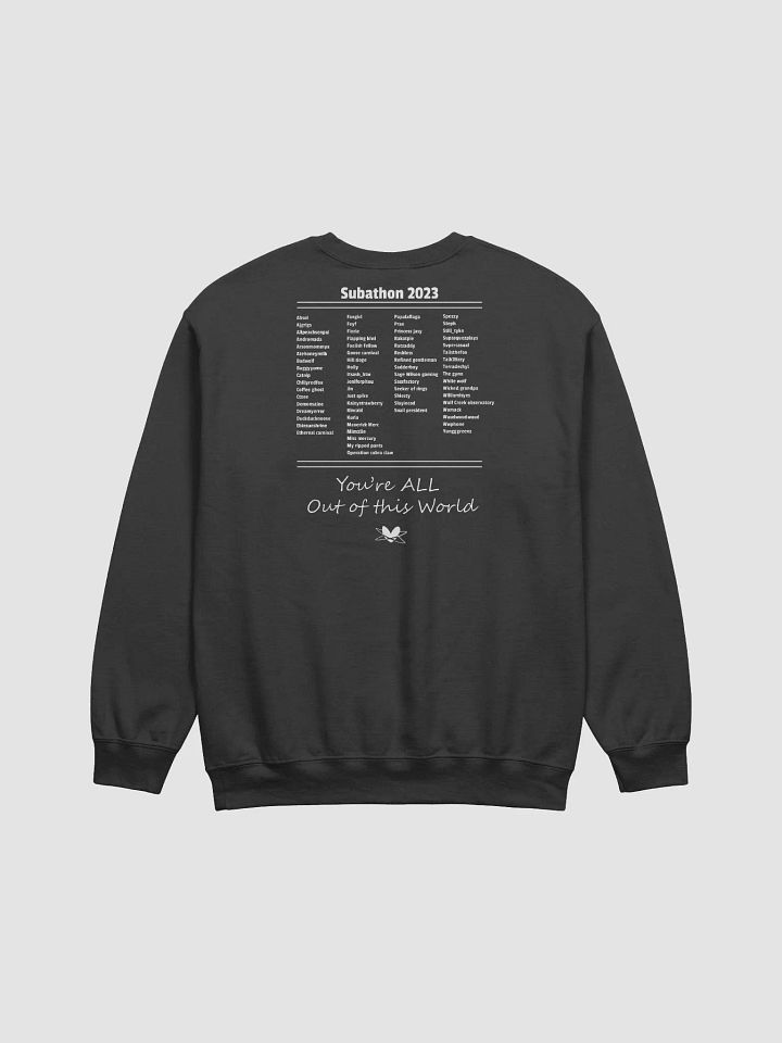 CREW NECK 2023 SUBATHON THANK YOU product image (5)