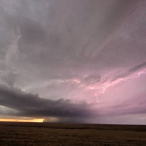 Amazing #supercell thunderstorm with at least one brief tornado this evening! #cowx #tornado #weather #storm #nature #thunder...