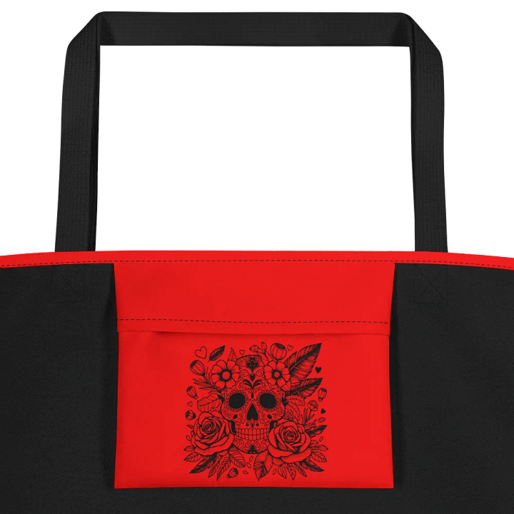 Floral Sugar Skull All-Over Tote Bag product image (2)