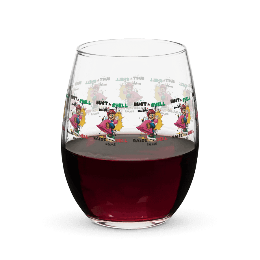 Bustin' Shells by StephyJ Stemless Wine Glass product image (6)