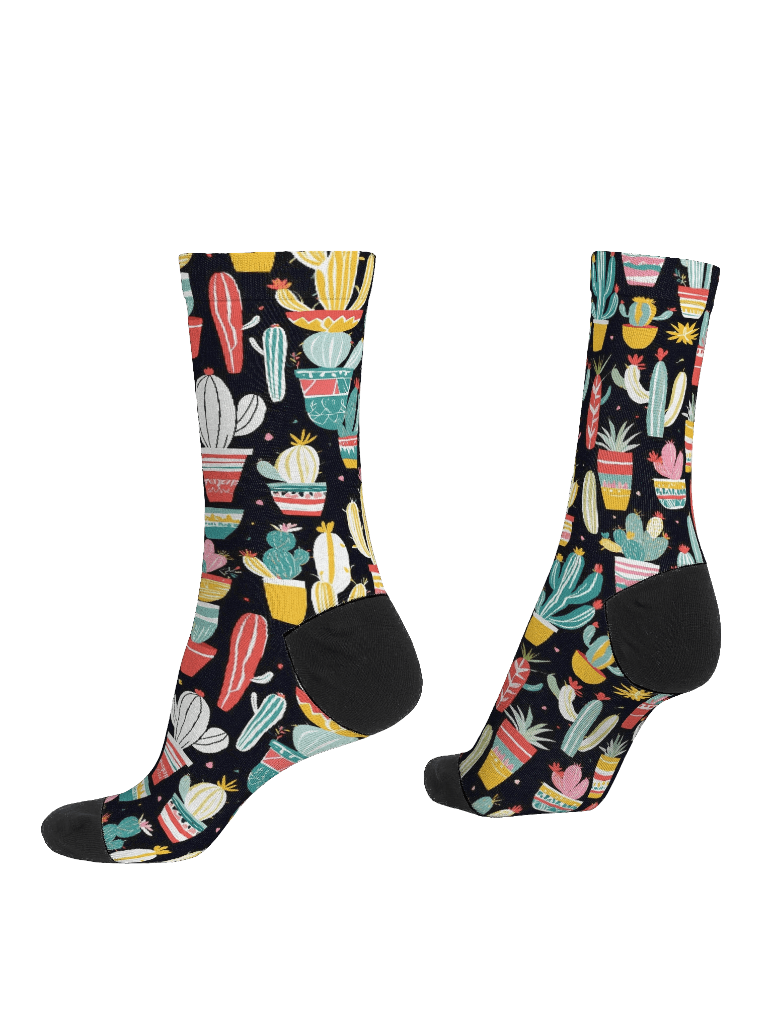 EcoArt Crew Socks-Cacti Garden product image (4)