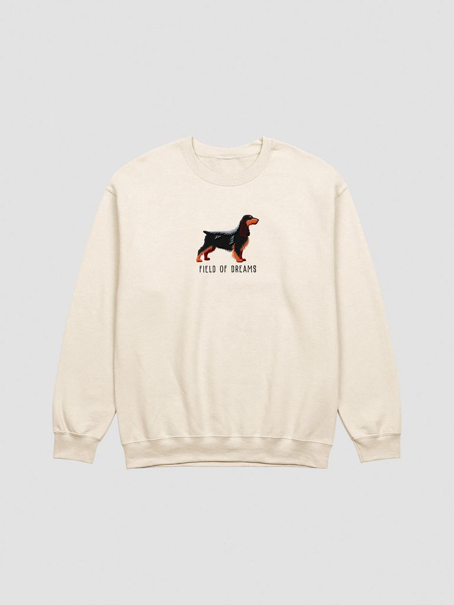 Field of Dreams Sweatshirt (Embroidered) of a Field Spaniel(Black & Tan) product image (13)