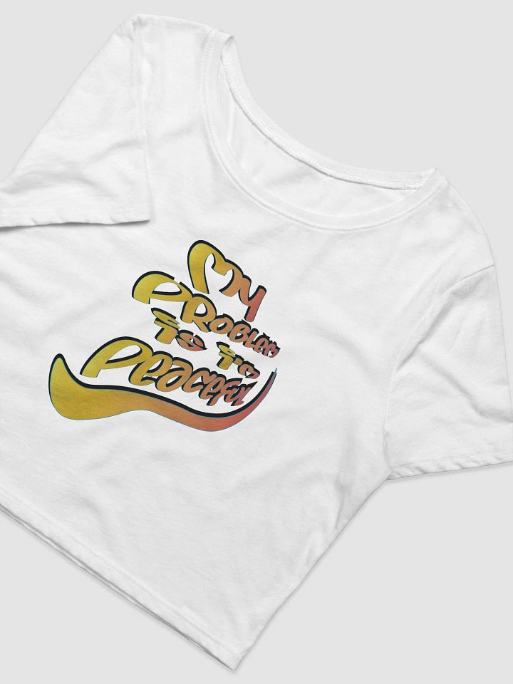 My Problem Is I'm Peaceful - Graffiti - Bella+Canvas Women's Crop Tee product image (2)