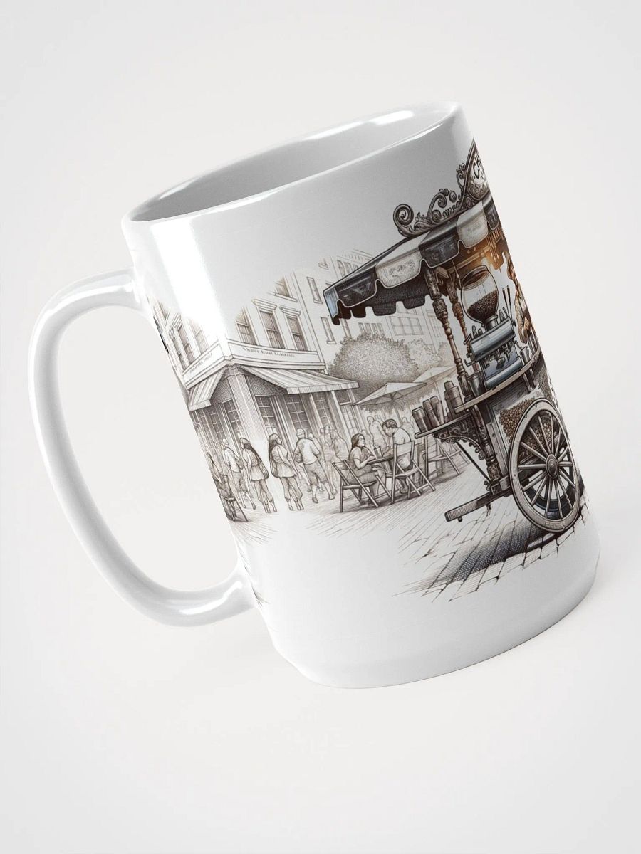Old World Street Coffee Merchant - White Glossy Mug 15oz product image (4)