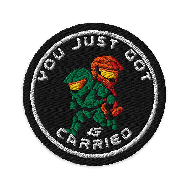 "You just got carried" patch product image (1)