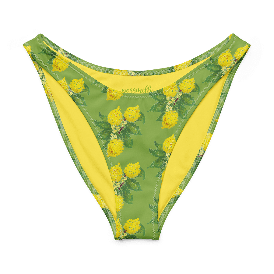 Lemon Love Green Recycled V-Cut Bikini Bottoms product image (8)