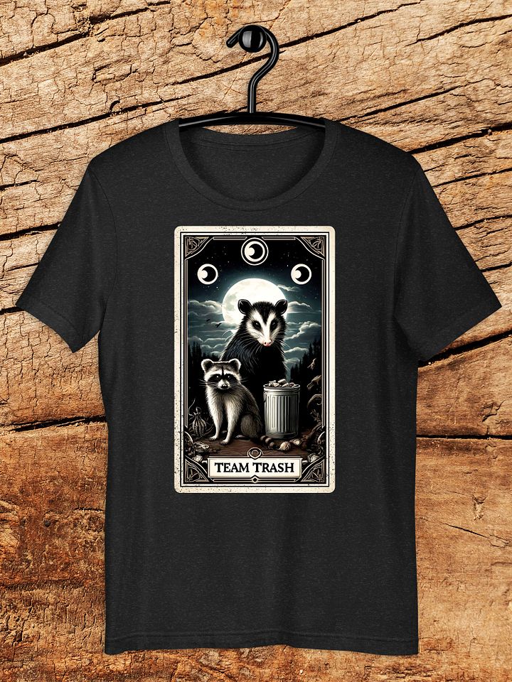 "Team Trash" Tarot Card Opossum & Raccoon Graphic Unisex T-Shirt product image (1)