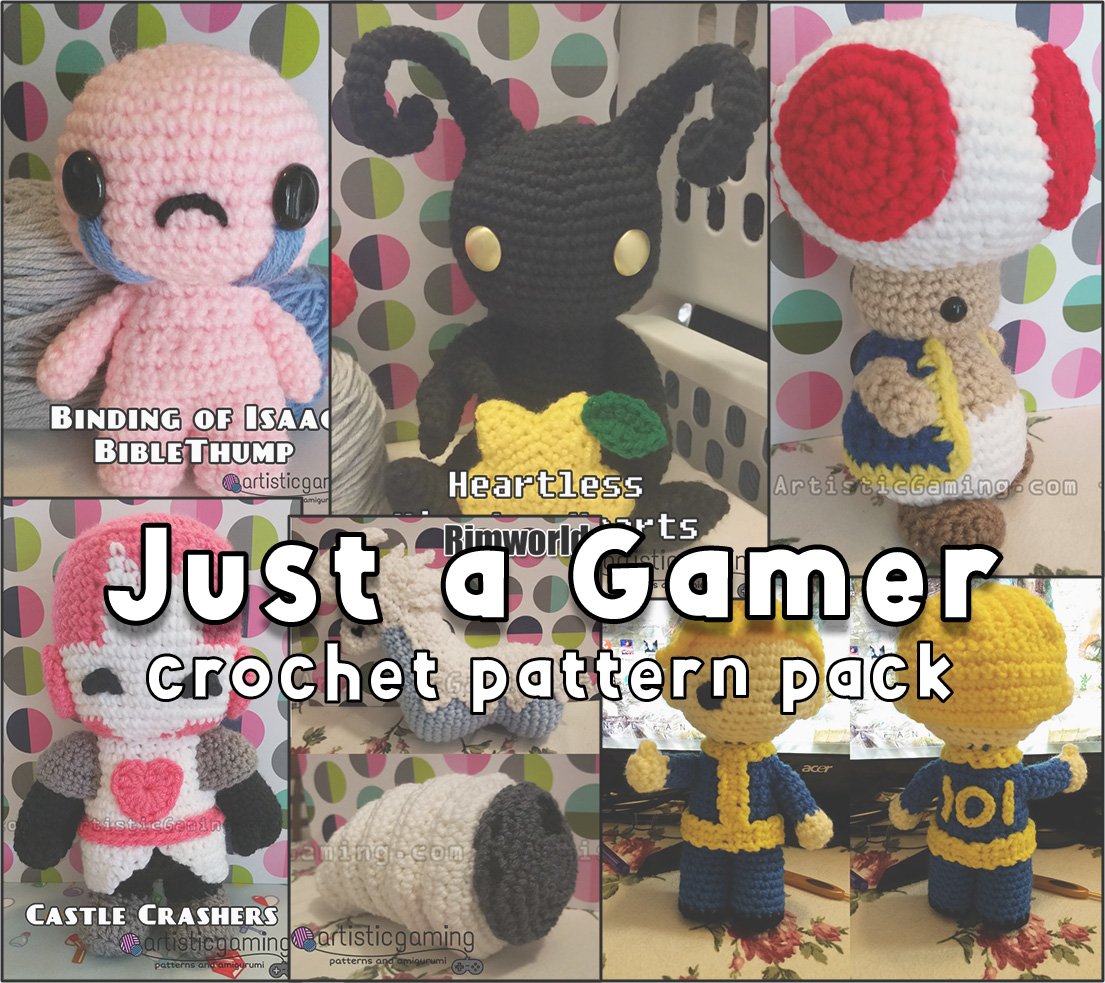 Just a Gamer Patreon Crochet Pack product image (1)