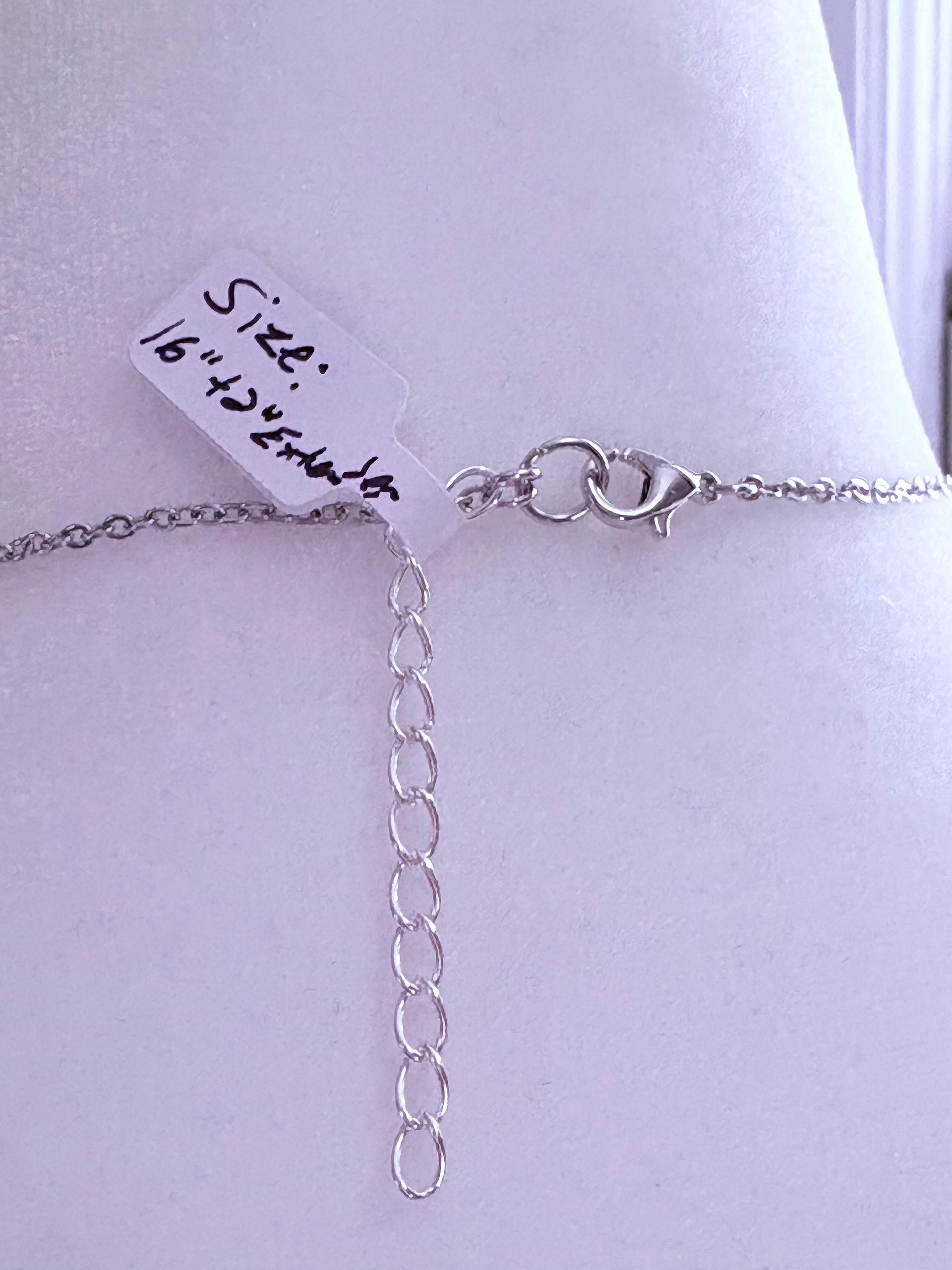 MFD-00290 | Turquoise Snow Crystal Pendant Necklace | Stainless Steel Cable Chain | Handmade Jewelry by Monique Faella Designs™ product image (5)