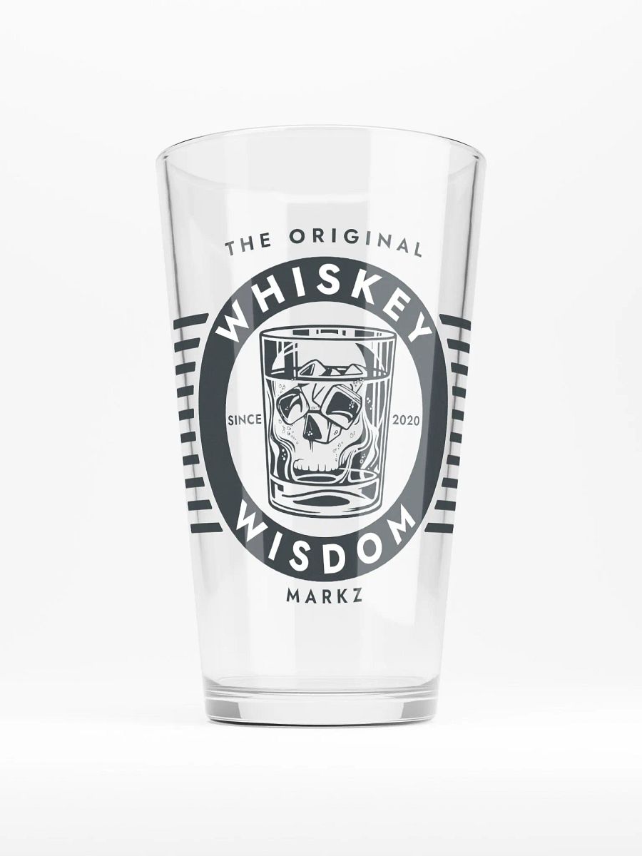 The Original MarkZ Whiskey & Wisdom Pint Glass product image (1)