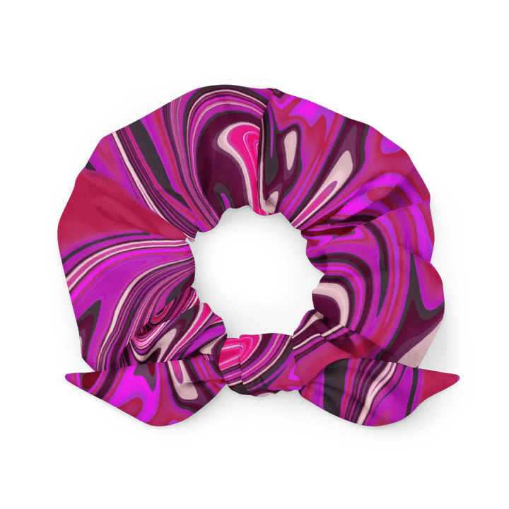 Scrunchie - Pink and Purple Digital Fluid Art product image (2)