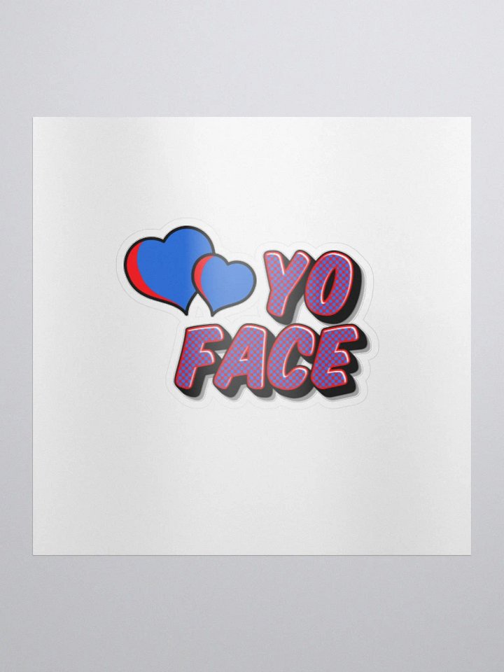blue Love yo face sticker product image (1)