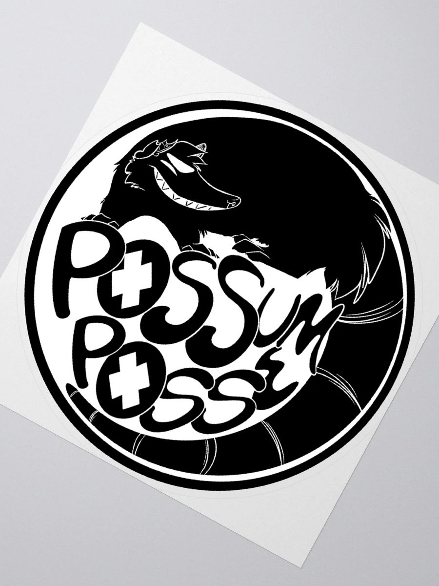 Possum Posse Stcker BLK product image (6)