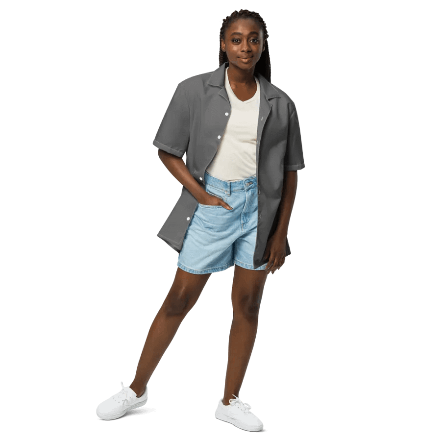 IDFK Whole Lotta Gray Button Up product image (4)