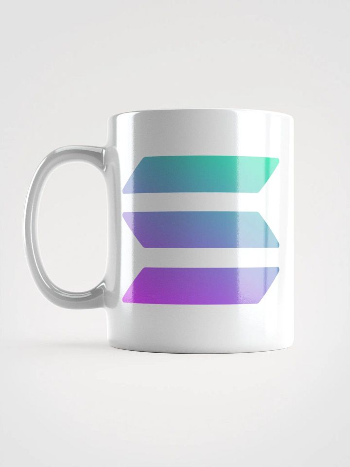 Solana Logo White Glossy Mug product image (2)