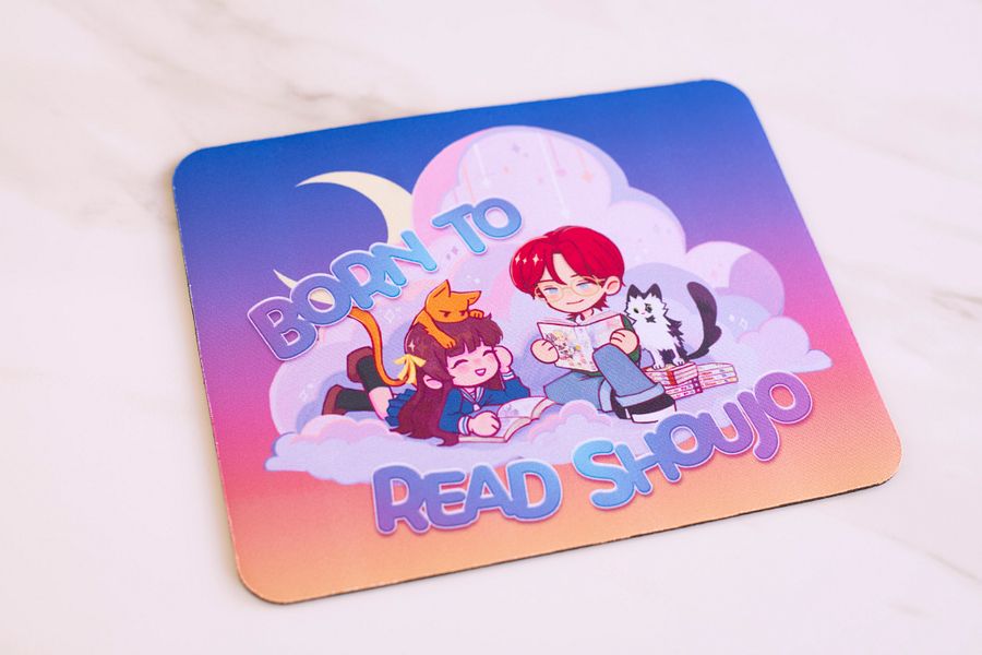 Born to Read Shoujo Mousepad (Night Version) product image (3)