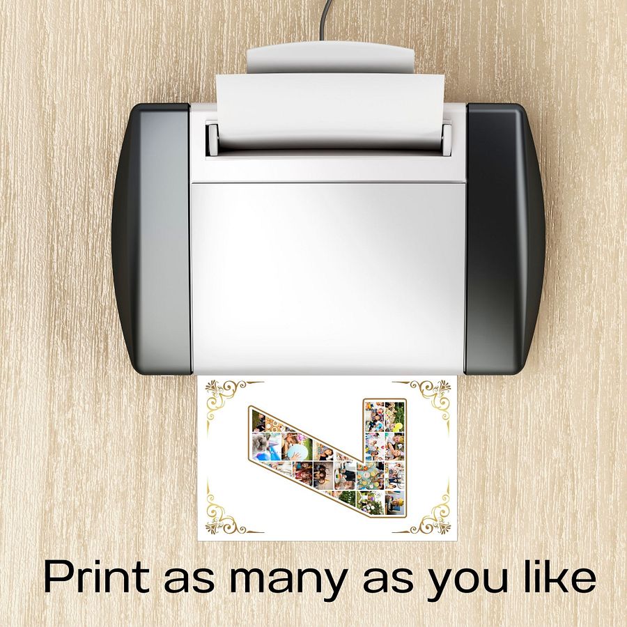 Seven Year Celebration Card Photo Collage Canva Template product image (9)